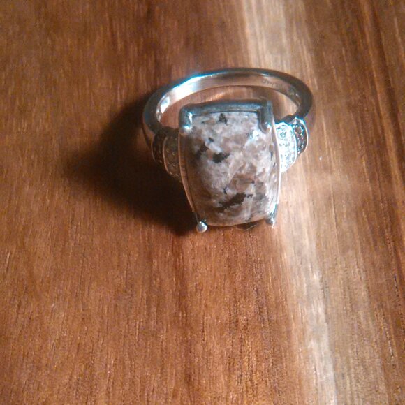 Natural Yooperlite and Multi-Gemstone Sterling Silver Ring (Size 7) - Picture 10 of 16